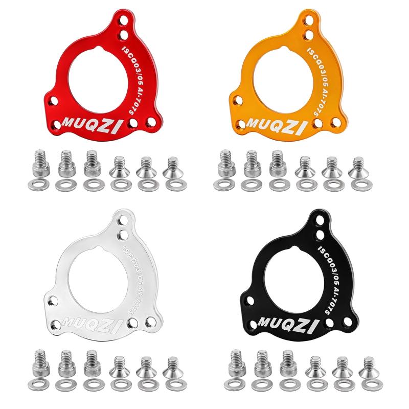 Aluminum Alloy Bicycle Chain Protector ISCG ISCG 03/05 Bike Adapter Bottom Bracket Chain Guide Plate Adapter with Screws