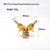 Thickened Brass 4-Point Ball Valve for Natural Gas with Male/Female & Three-Way Tee Valve.