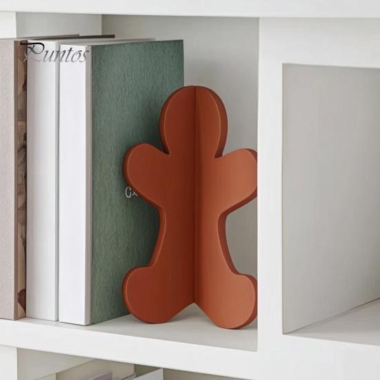 Handcrafted Smooth Surface Decor 3D Printed Gingerbread Man Ornament for Christmas Decoration, Modern Tabletop Ornaments Figurine Home Office
