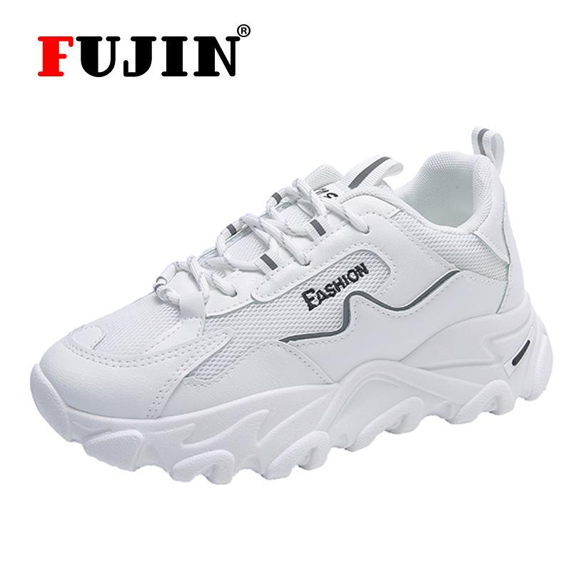 

Fujin Low Top Кожа Женщины Повседневная обувь Flats Slip on Soft Удобные Женские Кроссовки Студентки Девушки Вулканизированные Лоферы
