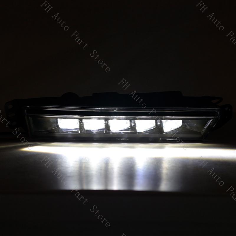 Front Bumper Fog Light Daytime Running Lamp For Honda CRV CR-V 2017 2018 2019 2020 Foglight Foglamp Trim Cover Frame Hood