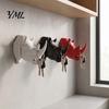 Wall Hanging Accessory Rhino Head Hook for Keys And Hats, Decorative Animal Coat Modern Home Decor Rack Entryway, Creative Key Holder, Versatile