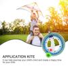 Kite Reel Winder Blue Plastic for Flying Kites 1Set Automatic Locking