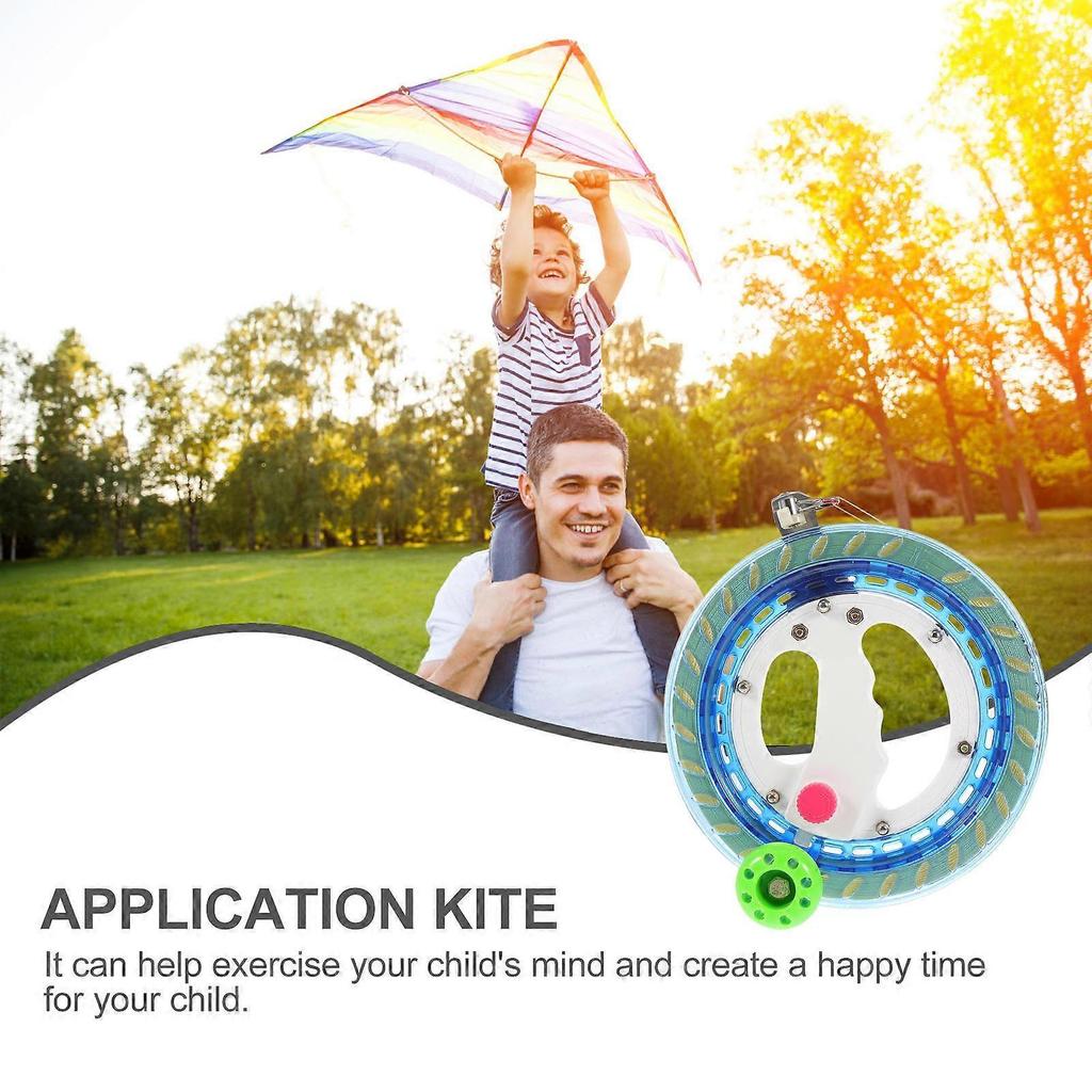 Kite Reel Winder Blue Plastic for Flying Kites 1Set Automatic Locking