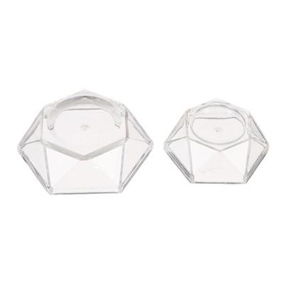 5Pcs Clear Acrylic Display Stand Multipurpose Crystal Stone Holder Jewelry Rack for Desktop Ornament Organization