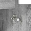 Desk with Door Grey Sonoma 140 x 49 x 76 cm Engineered Wood