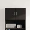 VidaXL Wall Cabinet Black 70x42.5x40 Cm Engineered Wood 846118