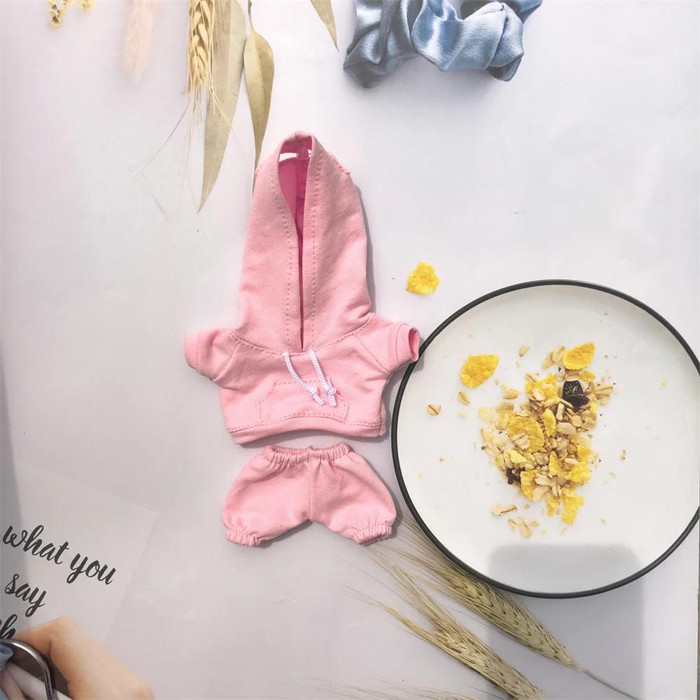 Labubu Casual Sweatsuit Set Labubu 15/17cm Dolls Clothes Fashionable Comfortable Sports Suit Hoodie Labubus Accessories Gift