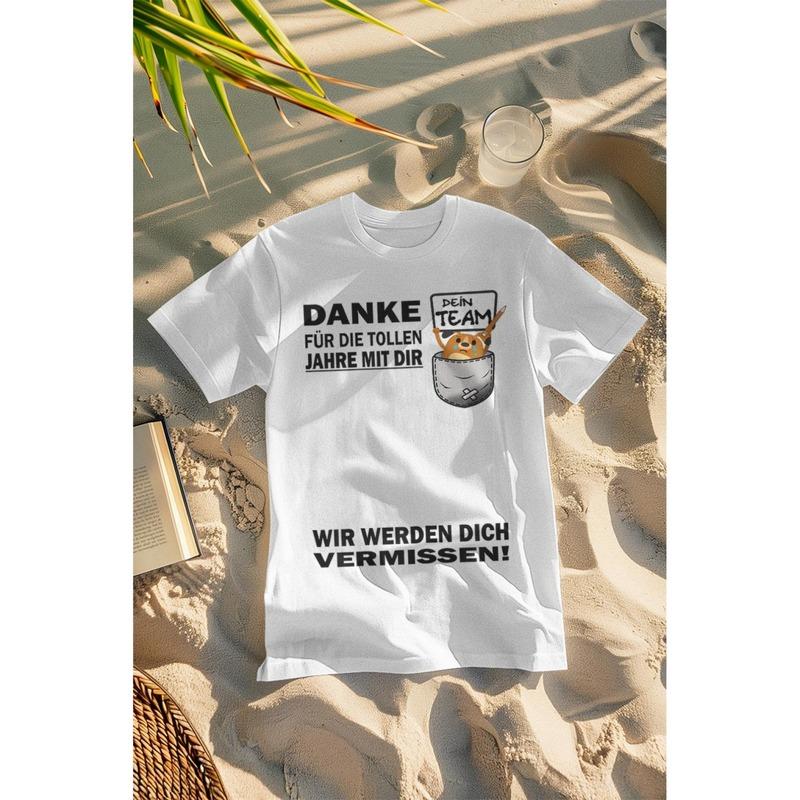 Goodbye Colleague T-Shirt - Farewell Gift for Leaving Party, Coworker Transition Event Outfit, Comfortable Casual Crewneck Tee with Goodbye Message