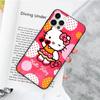 JZ3 Love Hello Kitty Black Sofe Case for OPPO Reno 8 6 5 4 Pro Plus Find X3 A17 A3 A31 A38 A40 A53 A54 A55 A74 A76 A78 A77 A80 A94 A95 A96 Lite