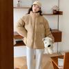 2025 New Short Down Cotton Jacket Women's Corduroy Spliced Cotton Jacket Loose Thickened Padded Jacket Winter Jacket