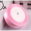 2.5cm Satin Floral Silk Ribbon Headband, Gift & Cake DIY, 25mm Polyester Craft Webbing