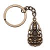 Buddha Statue Charm Keychain Buddhism Amulet Pendants Key Holder 28mm Ring