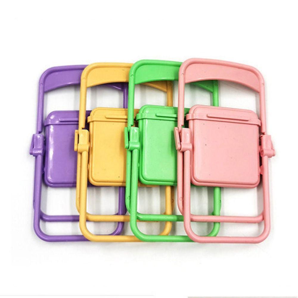 Mini Chair Mobile Phone Holder Plastic Mini Phone Holder Cute Mini Chair Phone Stand  Women