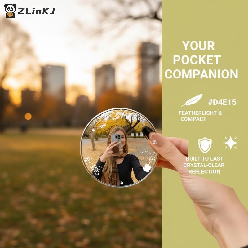 Miroir Convexe Photo Selfie Outil Beauté Maquillage Voyage Design Léger Portable pour Retouches