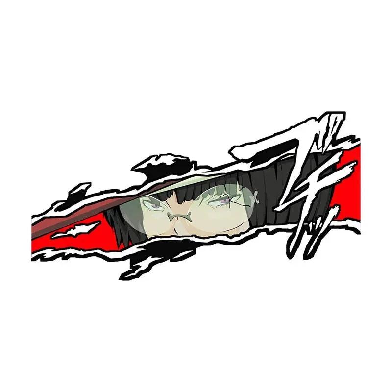 Guilty Gear Anime Eyes Vinyl Stickers, Scratch Proof PVC Car Decals, Funny Graphic Decor for Windshield & Air Conditioner