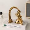 Ceramic Crafts Abstract Twisted Silver Ornaments Twist The Ribbon Arch Decorative Figurines Home Decoration Accessories