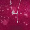 Butterfly Flirting Tassel Butterfly Necklace Simple Light Luxury Niche Design High-end Sensual Collarbone Chain