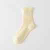 Women's Autumn Lace Mid-calf Socks Are Versatile and Casual. Cotton Long Calf Socks Are Sweat-absorbent