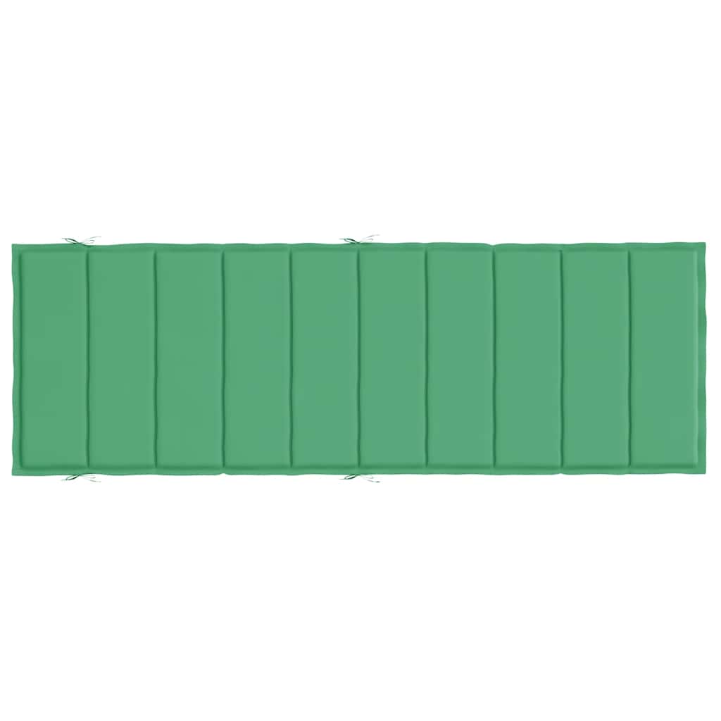 Sun Lounger Cushion Green 186 X 58 X 4 Cm Oxford Fabric