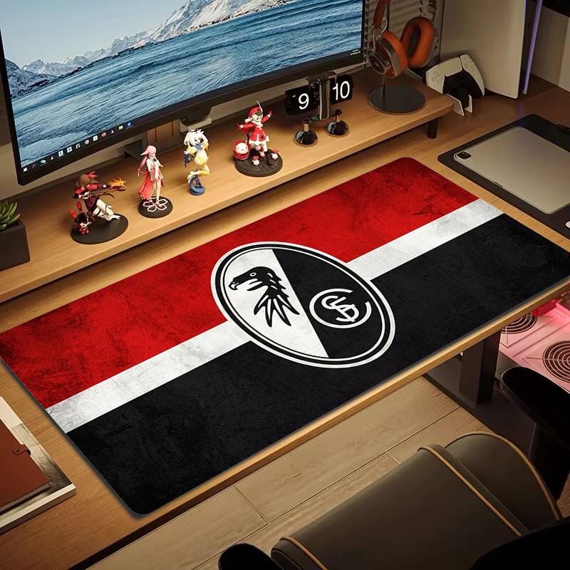 SC Freiburg Mouse Pad Large Gaming Table Cushion Non-slip Laptop Tablet Big Mousepad XXL Mat Mini PC Playmat With Lock edge_xia