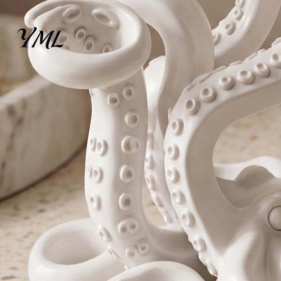 3D Printed Stationery Holder Octopus Toothbrush Holder, Creative Space Saving Desk Organizer, Durable Unique Desktop Ornament PLA Material Stable Base