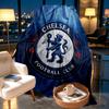 Chelsea F.C Print Blanket - Soft & Comfortable, for Bedroom, Travel, Sofa, Home Decoration - Birthday Christmas Gift for Friend