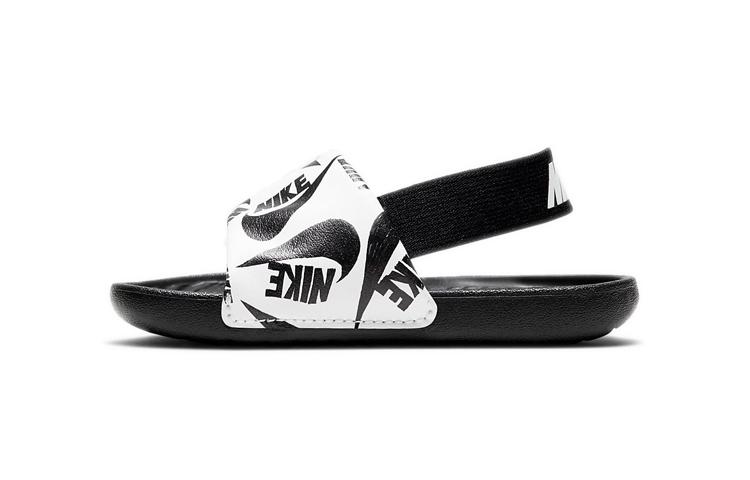 Nike Kawa Slide TD White Black 26