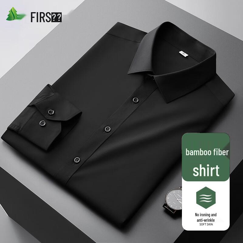 

FIRS Men s Long Sleeve Business Casual Non-Iron Shirt XL