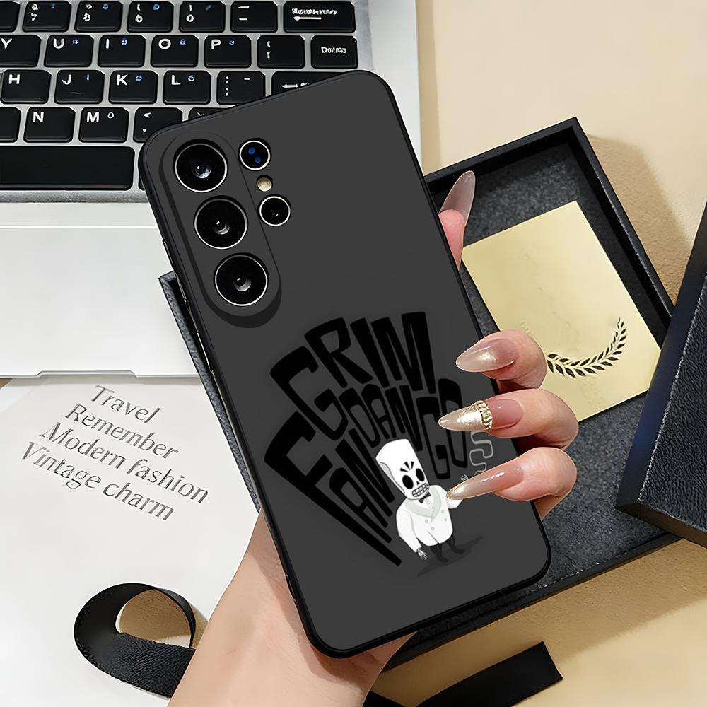 G-Grim F-Fandango Phone Case For Samsung S26 S25 S24 FE S23 S22 S21 Plus S20 Ultra Note20Ultra Black Soft Shell