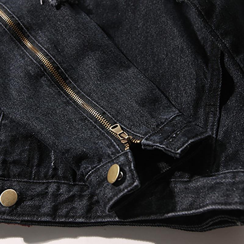 Men 'S Loose Ripped Denim Jacket