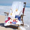 Ultra-Soft Beach Towel with Christmas Snowman Theme,Ideal for Pool - Camping, Diving - Perfect Travel Essential, Vibrant Beach Towel.