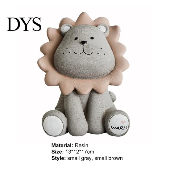 Lovely Money Box Eco-friendly Water-resistant Resin Home Figurines Piggy Bank for