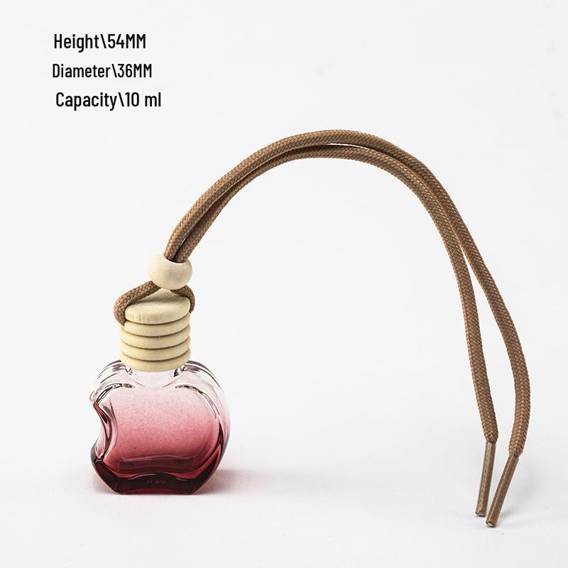 Car Hanging Perfume Glass Bottle - Air Freshener Ornament & Refillable Fragrance Pendant