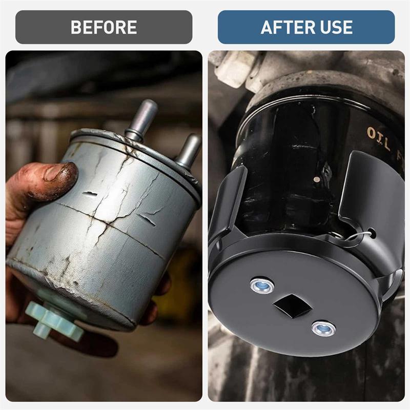 Adjustable Two Jaw Oil Filter Wrench Tool For Easy Oil Change Remove Install Filter Element Auto Maintenance Repair