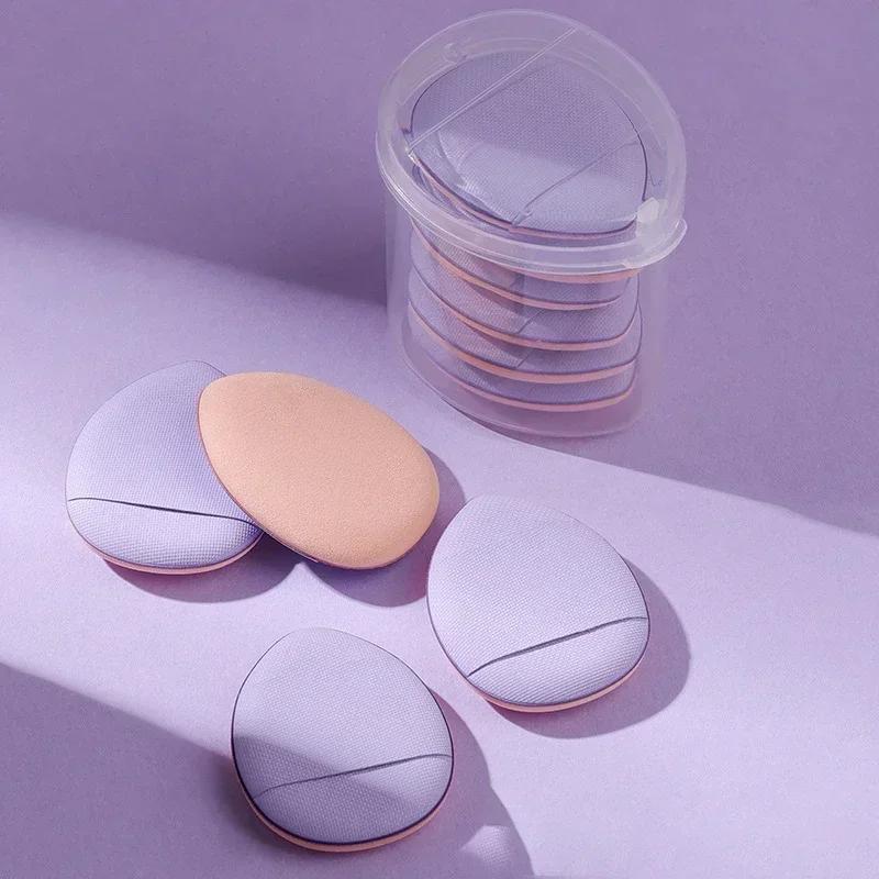 6/10Pcs Mini Finger Puff Foundation Small Air Cushion Powder Sponge Face Concealer BB Cream Cosmetic Applicator Makeup Tools