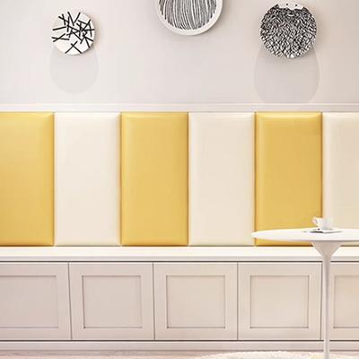 Dekoracja Ścienna 3D Samoprzylepne Naklejki Ścienne Antykolizyjne Wodoodporna Tapeta DIY Naklejka Ścienna PU Mebel Pokój TV
