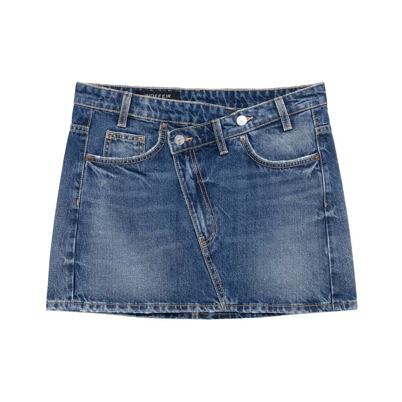 Kaslead New Arrival Women's Fashion Style Fashion Slim-Fit Versatile Denim Mini Skirt 2569292