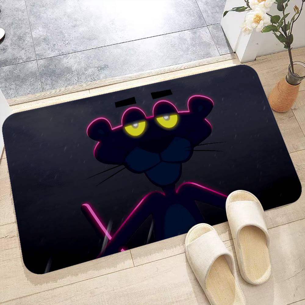 Personaggio Animato P-Pink P-Panther Tappetino da Bagno Stanza dei Bambini Decorazione Camera da Letto Balcone Tappetino Antiscivolo Soggiorno Tappeto di Benvenuto