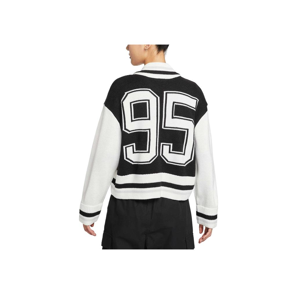 Nike Sportswear Skin-Friendly Comfortable 95 Stand Collar Knit Sweater Women Sweater HV2495-010