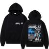 Sudadera con capucha Anuel AA RHLM 2 Algodón Lavado Vintage Polar Sudadera Unisex Oversize Pullover Trap Latino Ropa Urbana Superior Merch Regalo