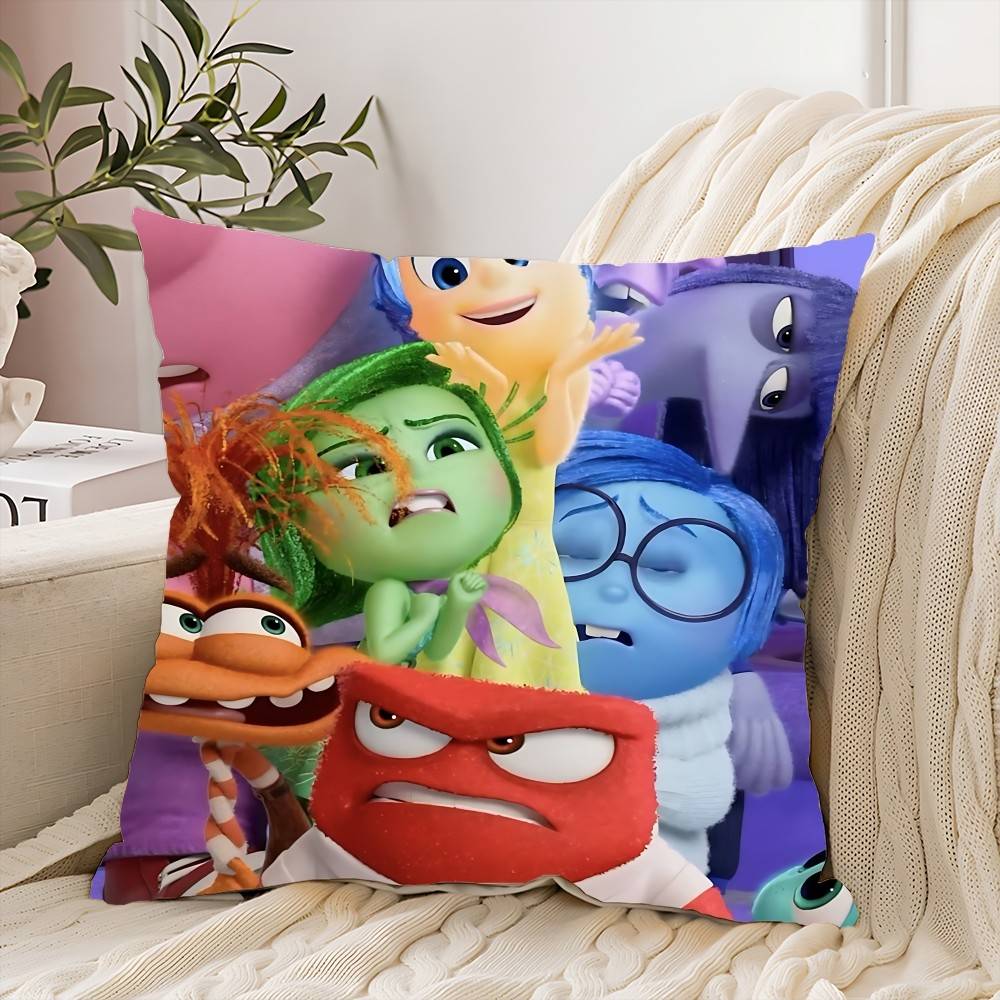 

I-Inside O-Out 2 Pillow Case Throw Pillow Cover Nordic Vintage Style Cushion Covers Home Living Room Sofa Couch Seat Decor 16x16Inch