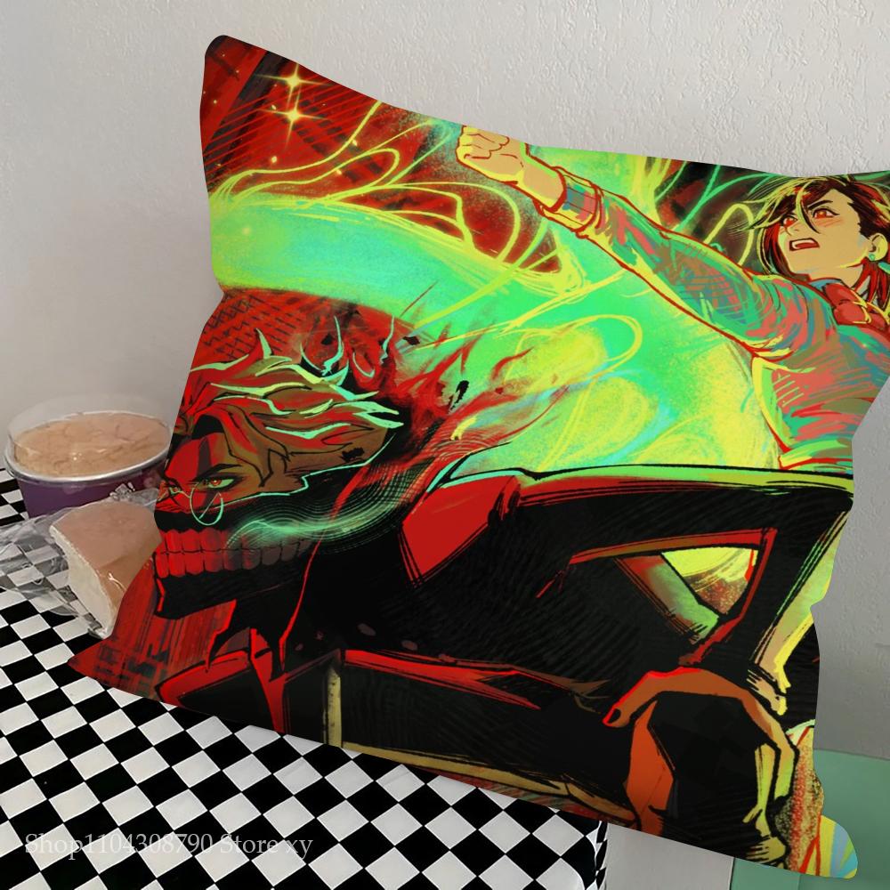 Anime Dandadan Ken Takakura B Pillow Case Square Pillow Bedroom Sofa Leisure Comfort Cushion Car Living Room Home Decoration