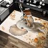 1pc Anime Elephant Chair Mat - Cute Cartoon Design, Non-Slip Office Rug for Home Decor, Suitable for All Seasons, Perfect Gift Idea.H046