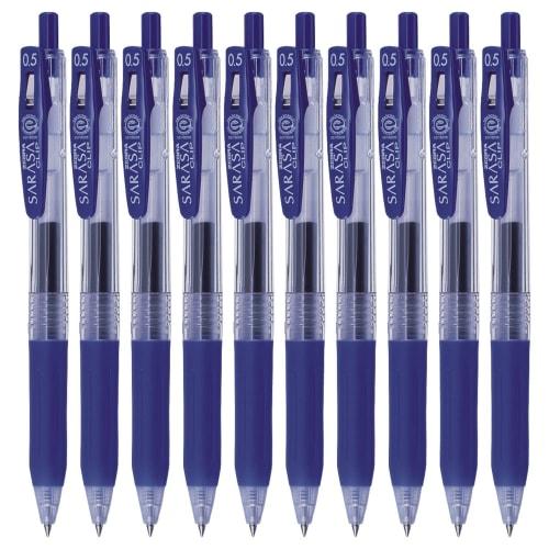 Zebra gel ballpoint pen Sarasa clip 0.5 blue 10 pieces B-JJ15-BL