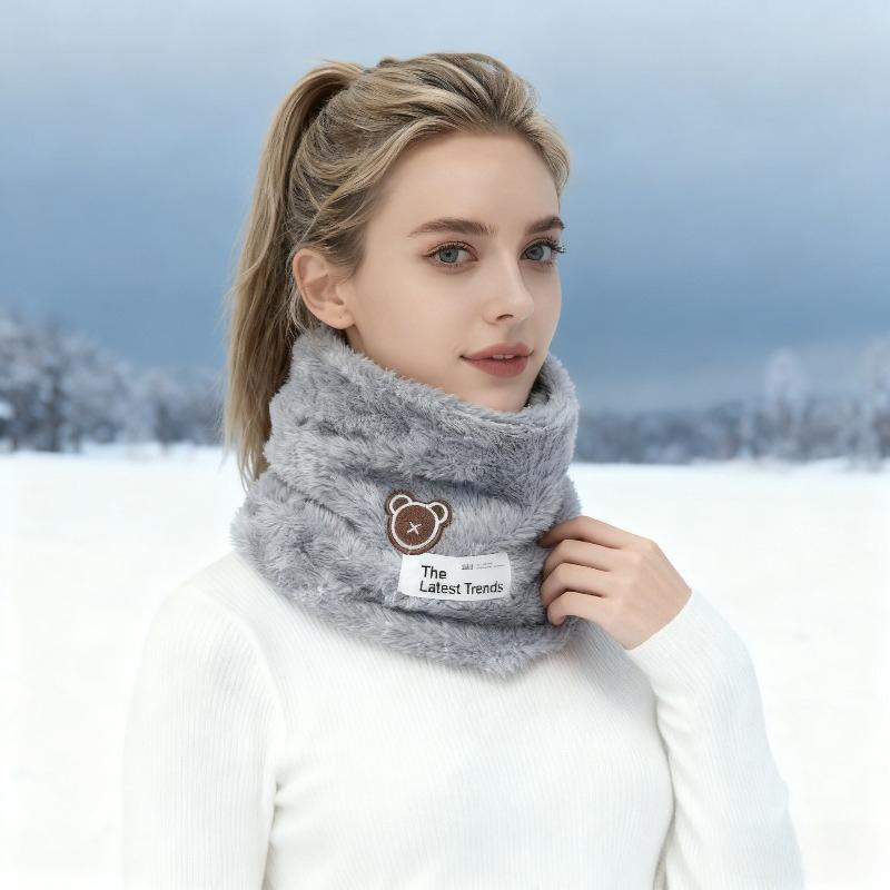 Thickened Neck Warmer and FaceMaskUnisex Warm Fleece NeckGaiterWindproof BreathableCycling Face Mask for Cold Weather Protection