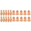 20pcs Plasma Electrode Tips and Nozzles Compatible with For Harbor For Freight Titanium IPT 45 Plasma Cutter Torch