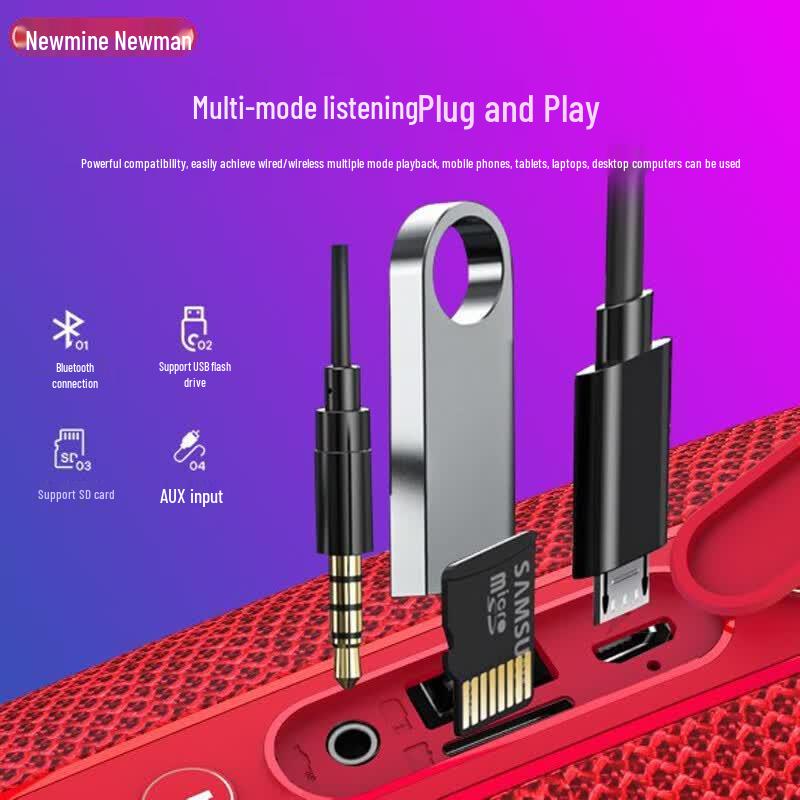 Haut-parleur Bluetooth portable Newmine BT33 (Version CN)