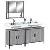 Vidaxl Set de Mobilier de Baie din 3 Piese, Stejar Sonoma Gri