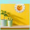 Digital Silent Quartz Wall Fried Egg Clock With Acrylic Frame For Kitchen Dining Room Decor